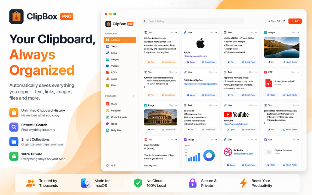 ClipBox on Mac