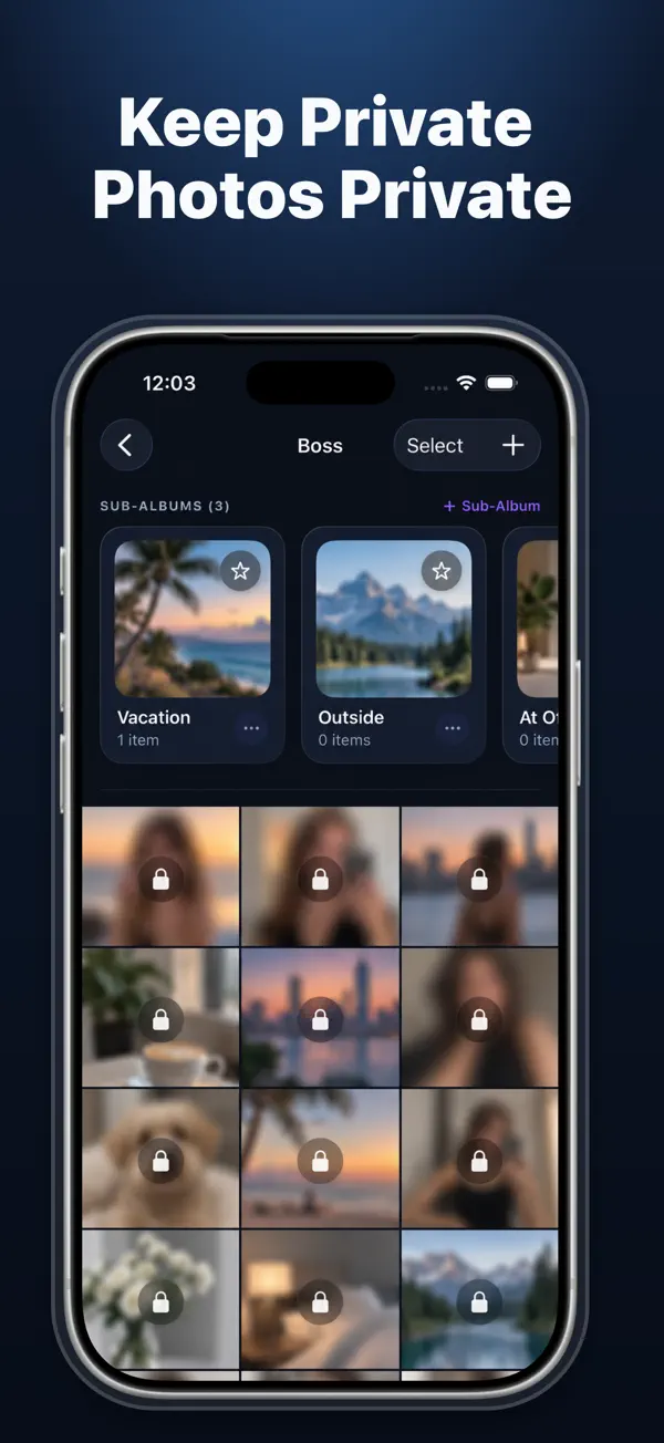 Private Safe Screen 1